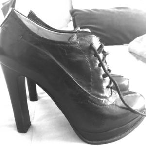 Nine West Oxford Lace Up Booties